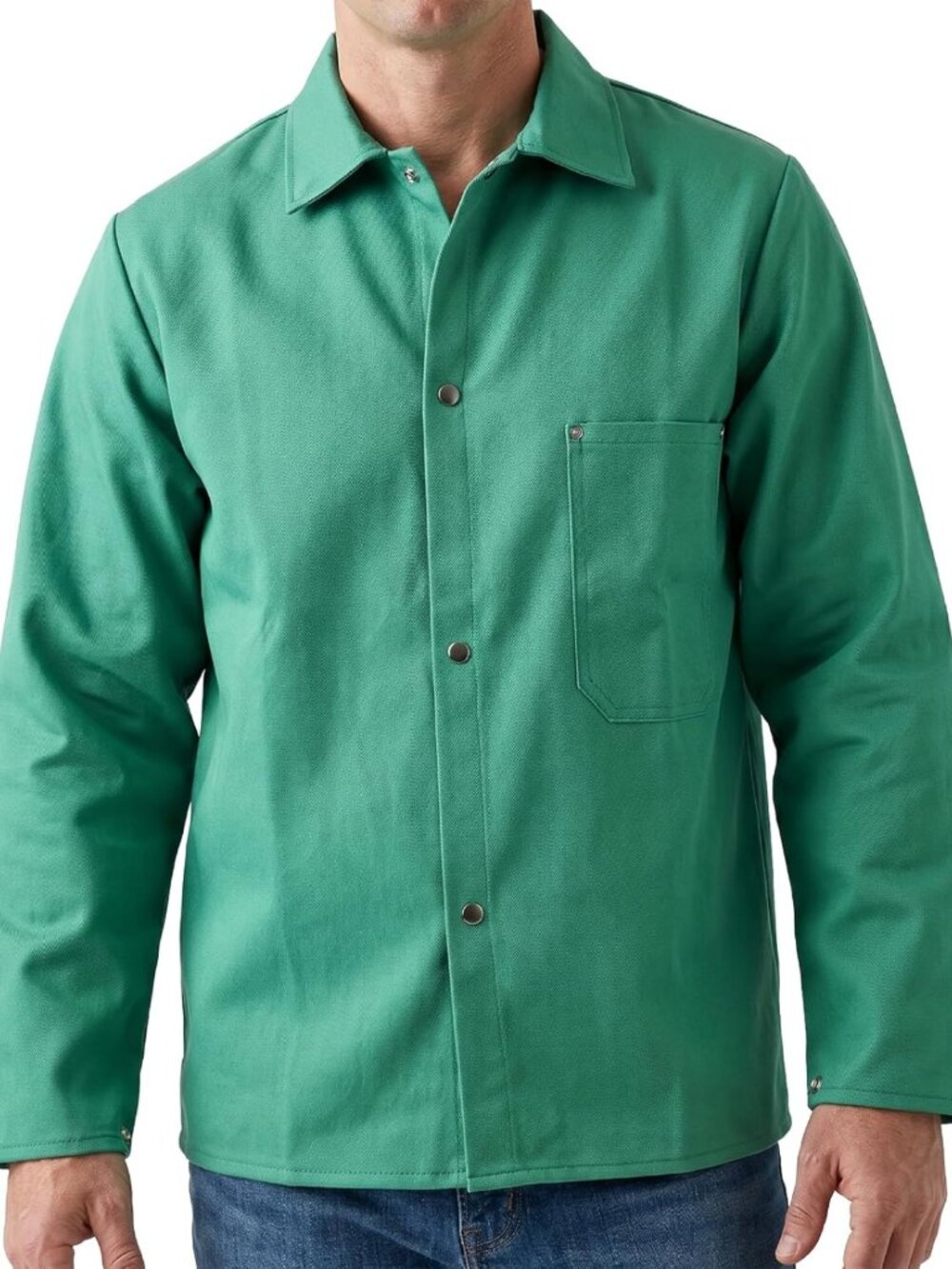 Lightweight Flame Resistant Welding Jacket | Breathable 100% Cotton | Heat